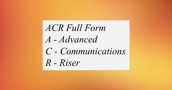 ACR Full Form