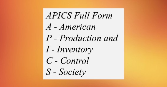 APICS  Full Form