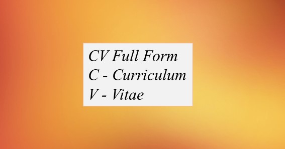CV Full Form
