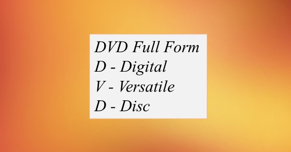 DVD Full Form