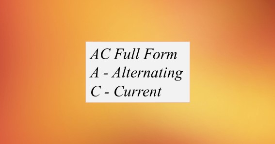 AC Full Form