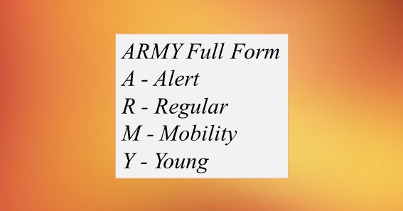 ARMY Full Form