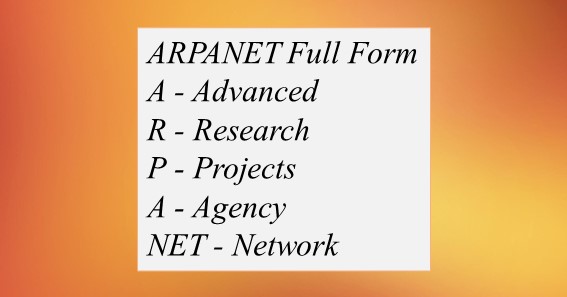 ARPANET Full Form