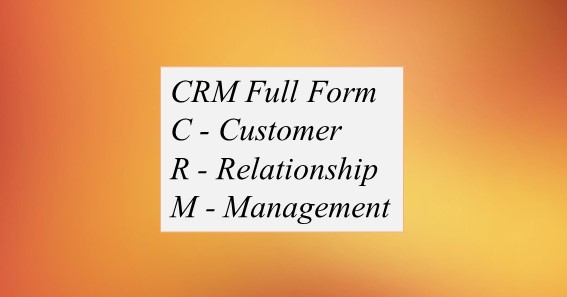 CRM Full Form