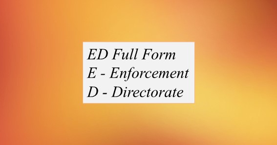 ED Full Form