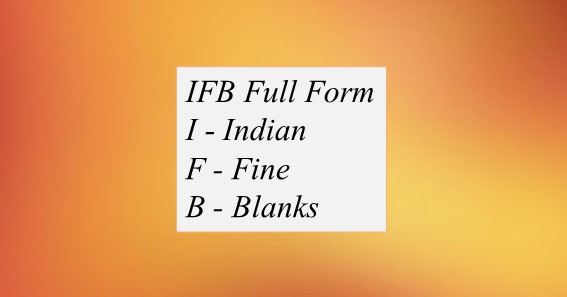 IFB Full Form