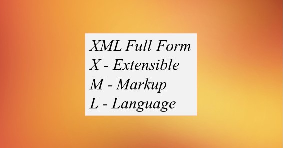 XML Full Form