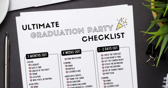 Tips for Organizing a Graduation Party Timeline and Checklist